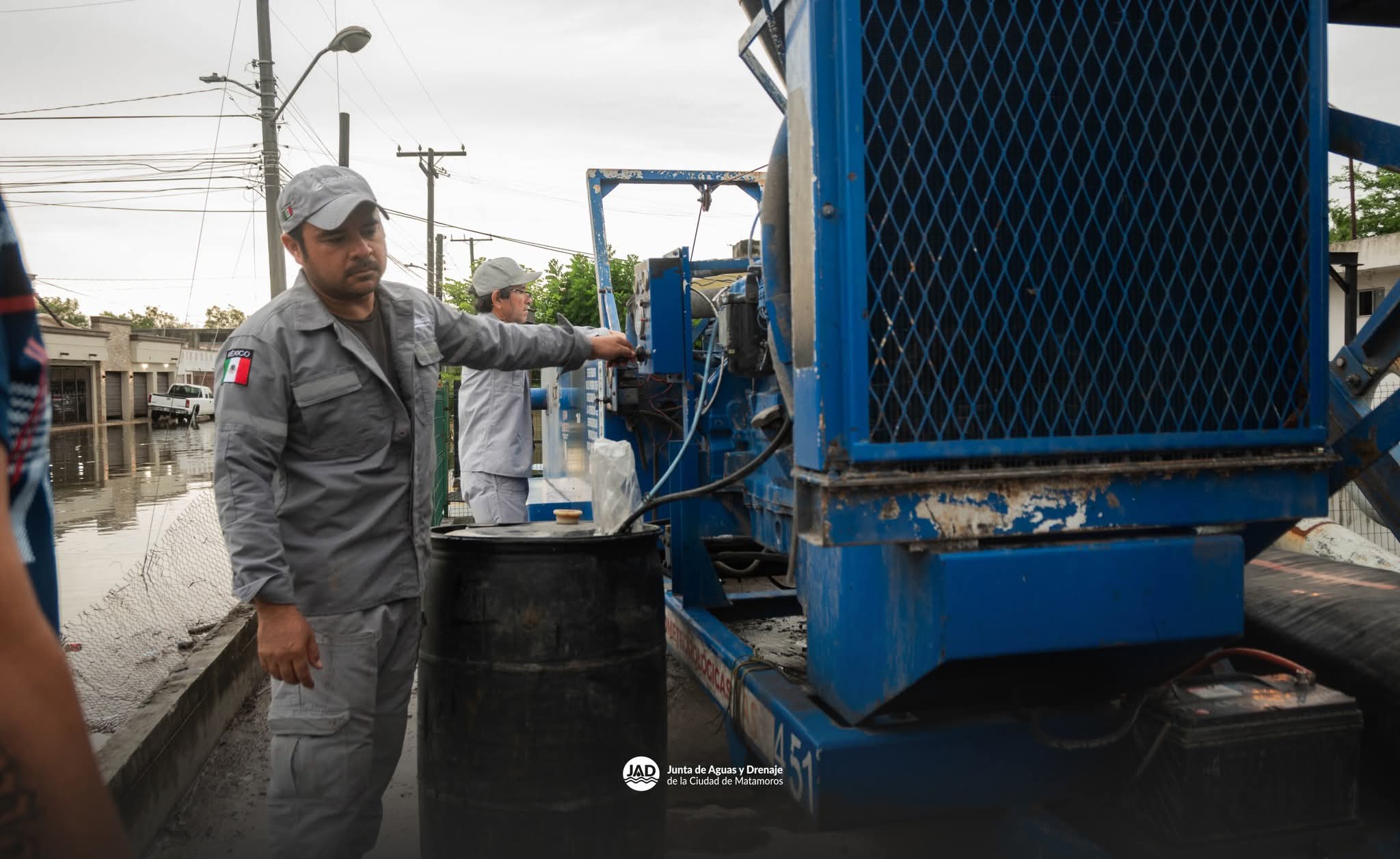 Sube a 12 el número de equipos de bombeo para desagüe de lluvias: Gobierno de Matamoros