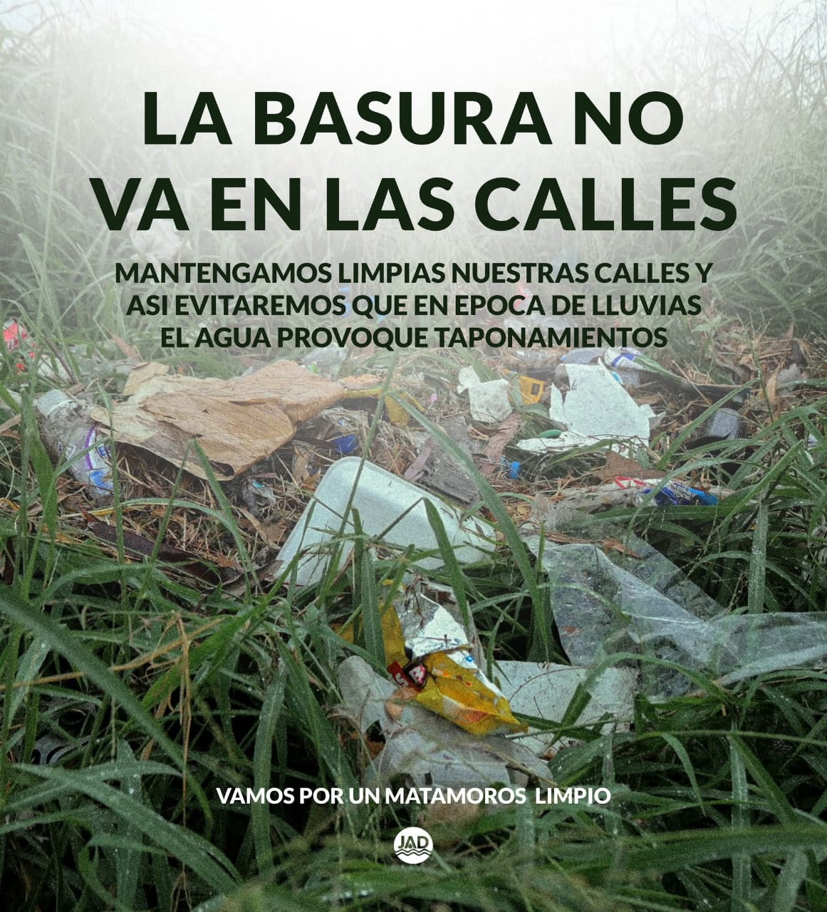 Mantener limpia nuestra ciudad es tarea de todos: Gobierno de Matamoros