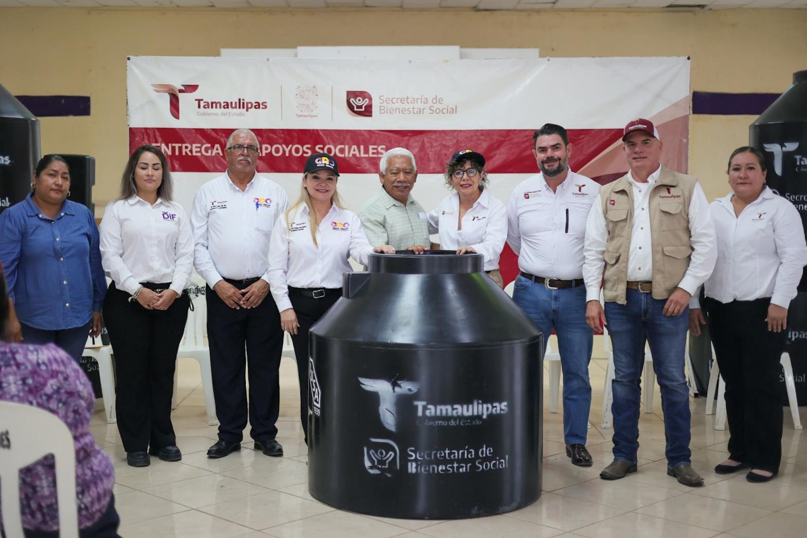 Lleva SEBIEN apoyos a Nueva Ciudad Guerrero