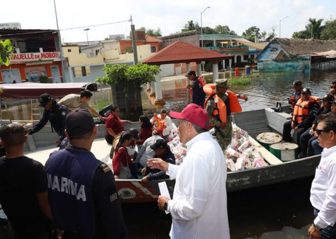 Distribuye Armando Martínez apoyo a más de 2 mil 500 personas afectadas por desbordamiento del Tamesí