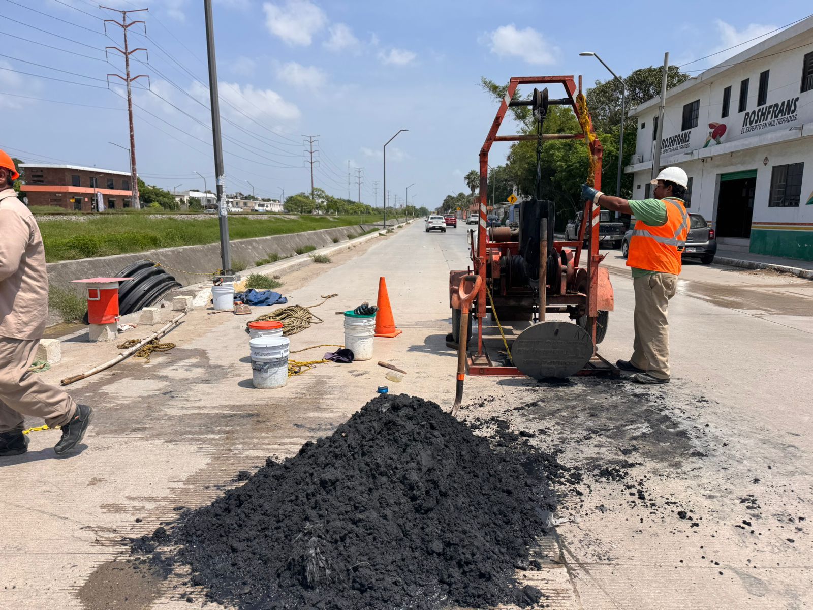 COMAPA SUR mejora red de drenaje en céntrico sector de Tampico