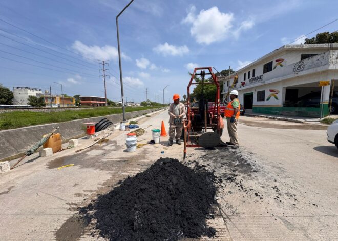 COMAPA SUR mejora red de drenaje en céntrico sector de Tampico