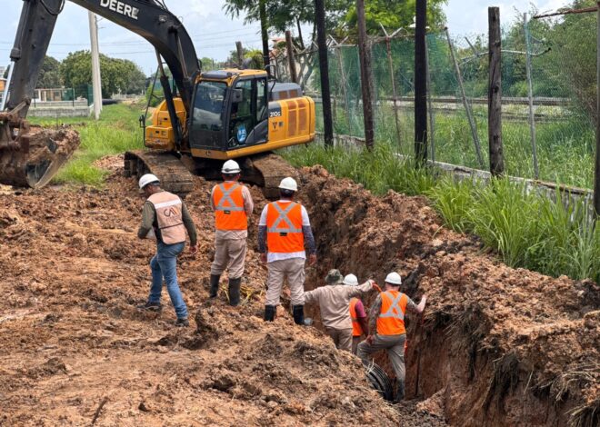 Importante avance de obra de rehabilitación sanitaria a cargo de COMAPA SUR en la zona norte de Tampico