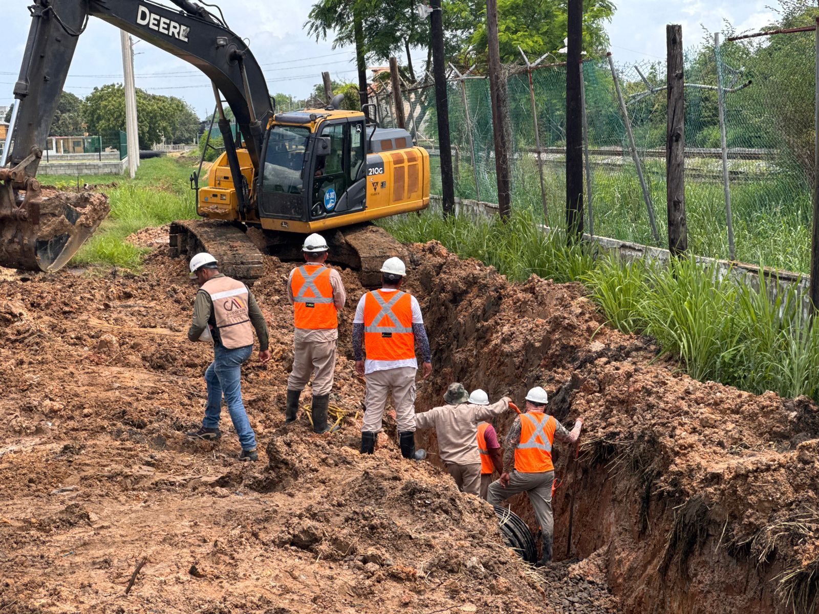 Importante avance de obra de rehabilitación sanitaria a cargo de COMAPA SUR en la zona norte de Tampico