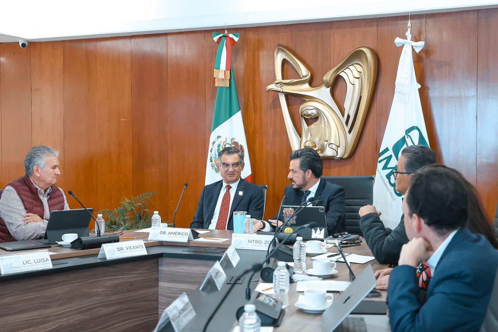 Acuerdan gobernador y director general del IMSS fortalecer la seguridad social e infraestructura en Tamaulipas