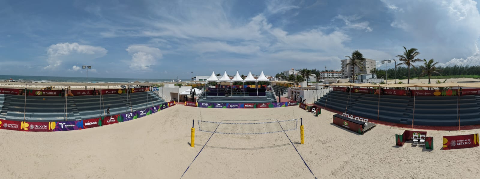 Listo Complejo Polideportivo de playa Miramar para recibir Continental NORCECA