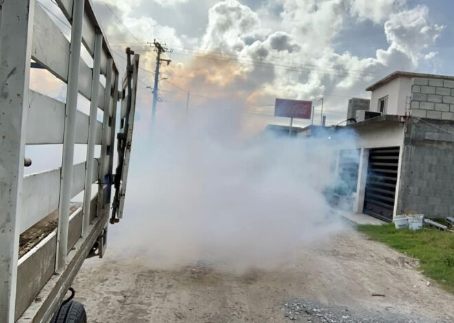 Refuerza Gobierno de Matamoros fumigación en la colonia Golfo para prevenir enfermedades