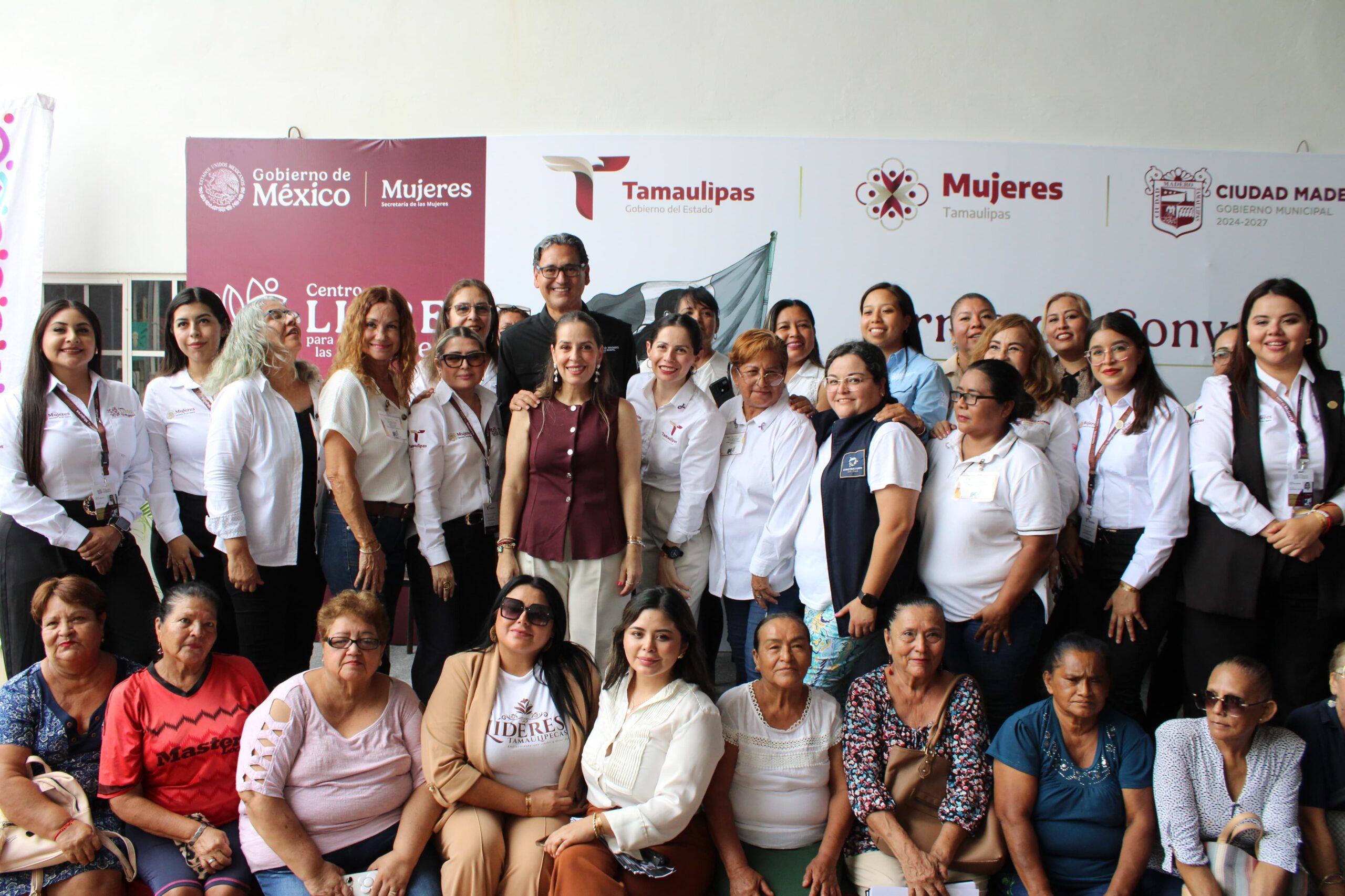 Erasmo y Dunia activan con SEBIEN primer Centro Libre para Mujeres en el Estado