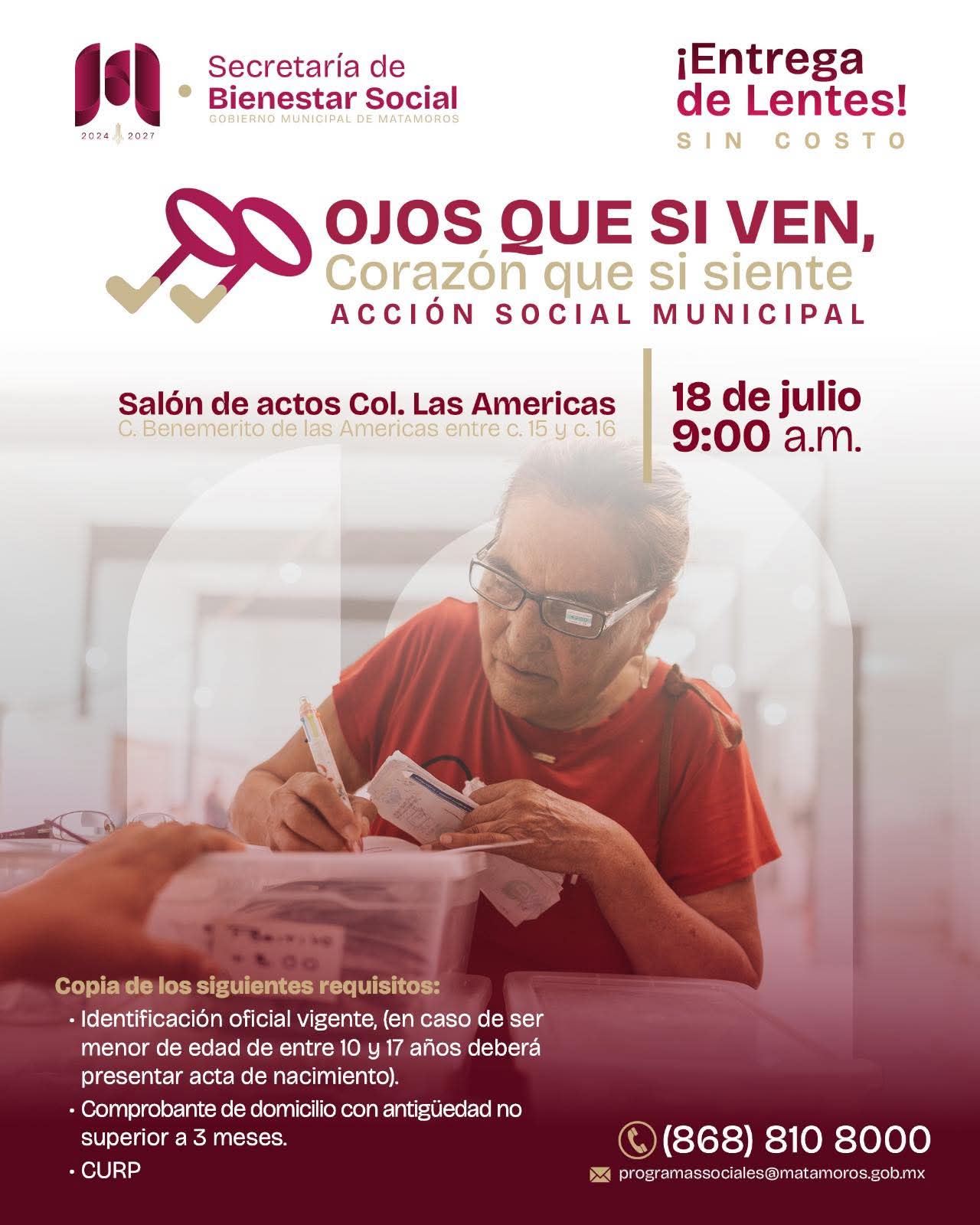 Invitan a habitantes de las Américas a beneficiarse con lentes gratuitos