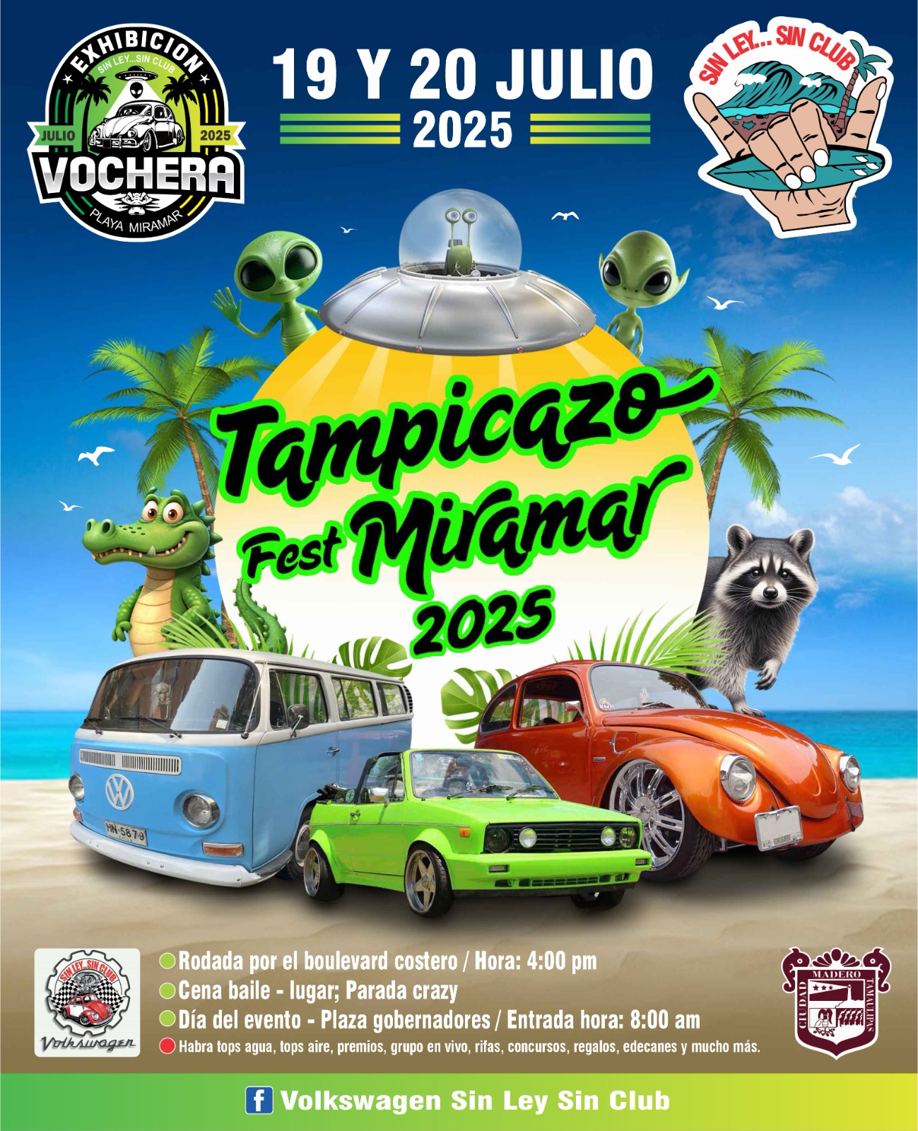 Vive sábado y domingo la fiesta Vochera en Playa Miramar