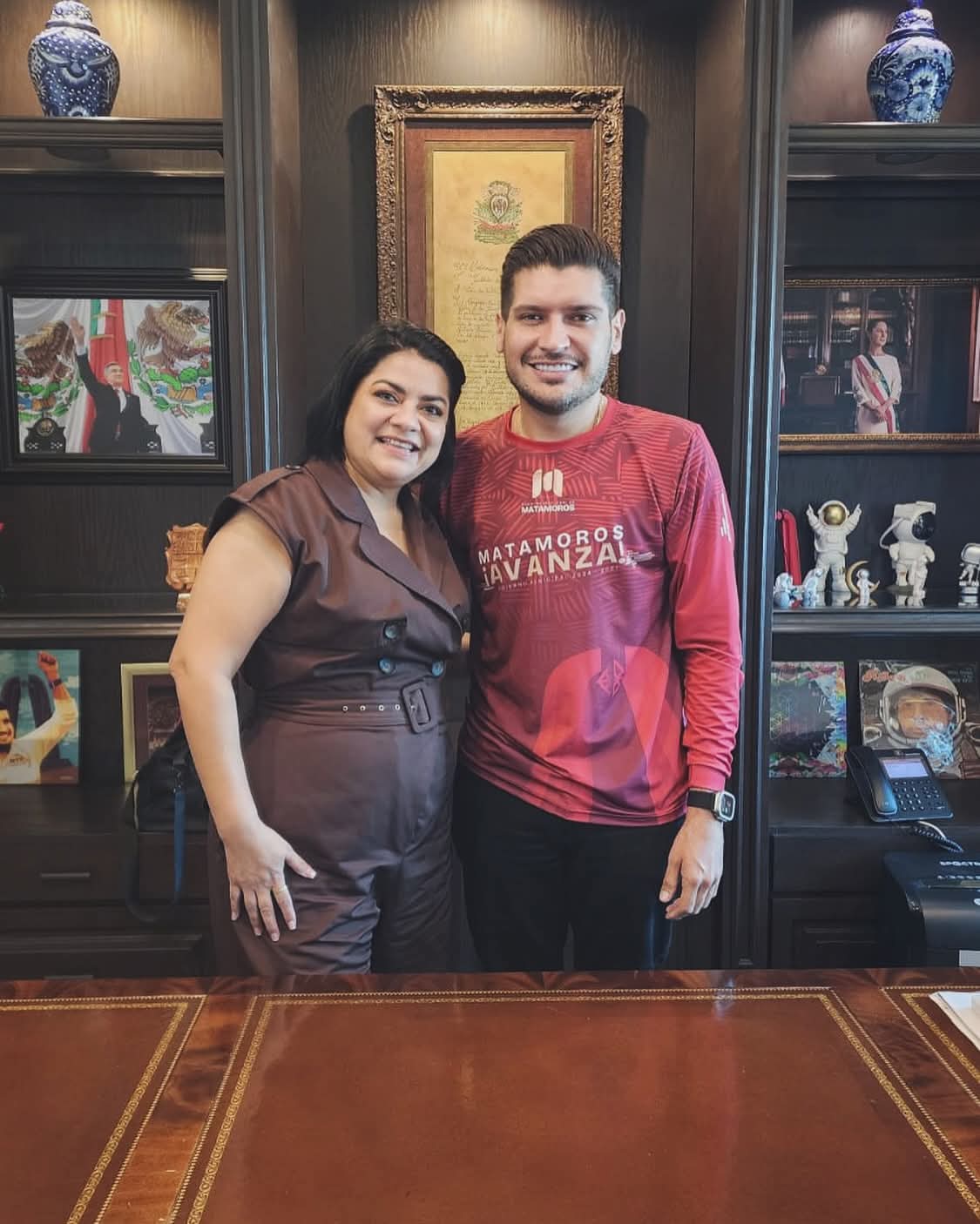 Se reúne Alcalde Beto Granados con la Diputada Local Úrsula Salazar Mojica