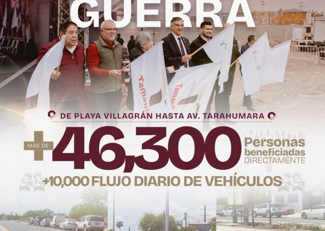 La ampliación de la avenida Roberto Guerra conecta y transforma a Matamoros: Beto Granados