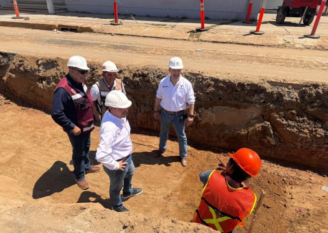 COMAPA SUR avanza en la reconfiguración del colector sanitario de la calle Querétaro en Ciudad Madero