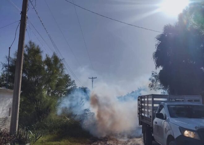 Gobierno de Beto Granados impulsa acciones preventivas con jornadas de fumigación en Matamoros