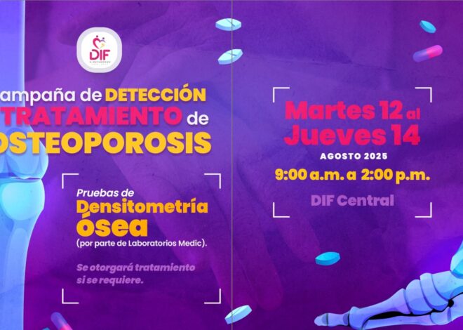 Invita DIF Matamoros a sumarse a la Campaña de Detección y Tratamiento de Osteoporosis
