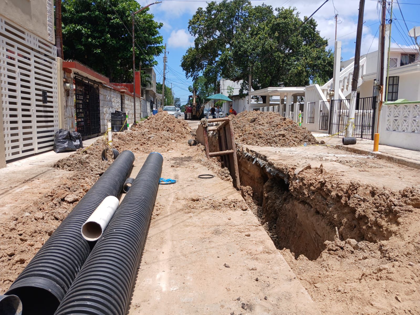 Rehabilita COMAPA SUR línea general de drenaje en la colonia Nuevo Aeropuerto
