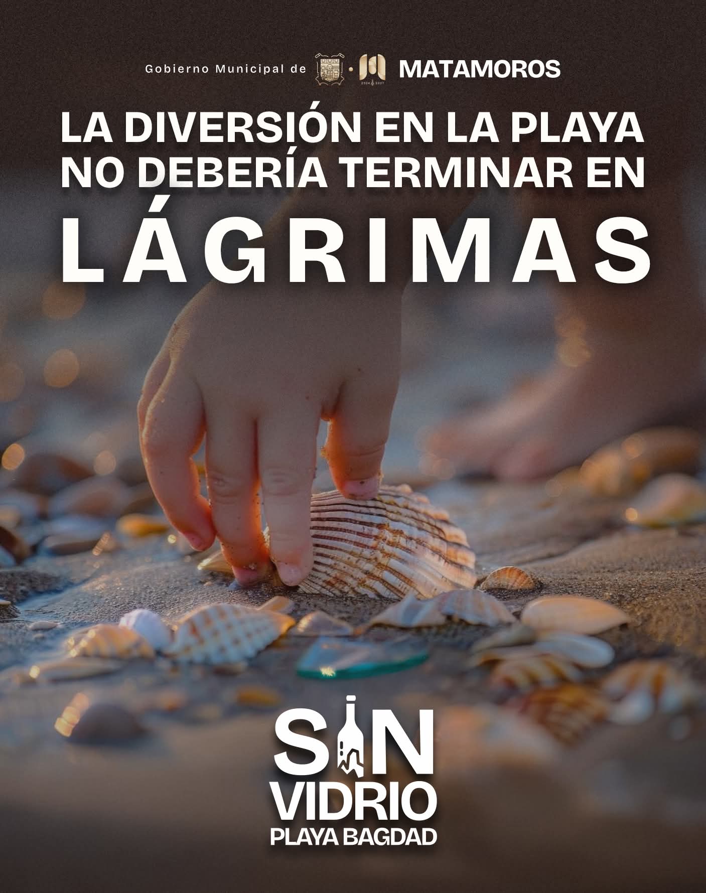 Gobierno de Beto Granados llama a evitar el uso de vidrio en Playa Bagdad