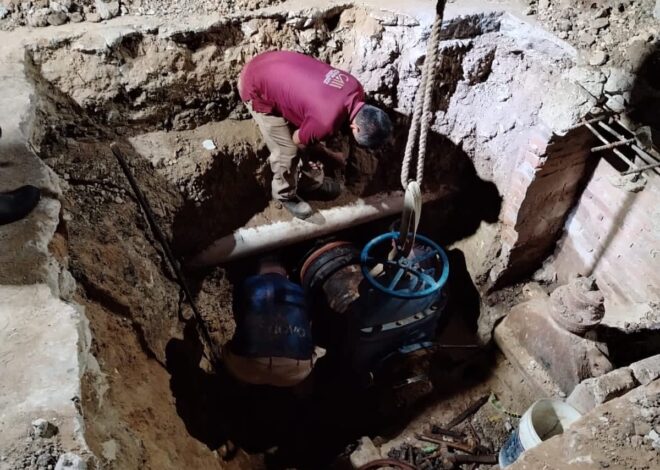 COMAPA SUR continúa modernizando distribución de agua en Ciudad Madero con la segunda fase de renovación de válvulas en planta Obrera