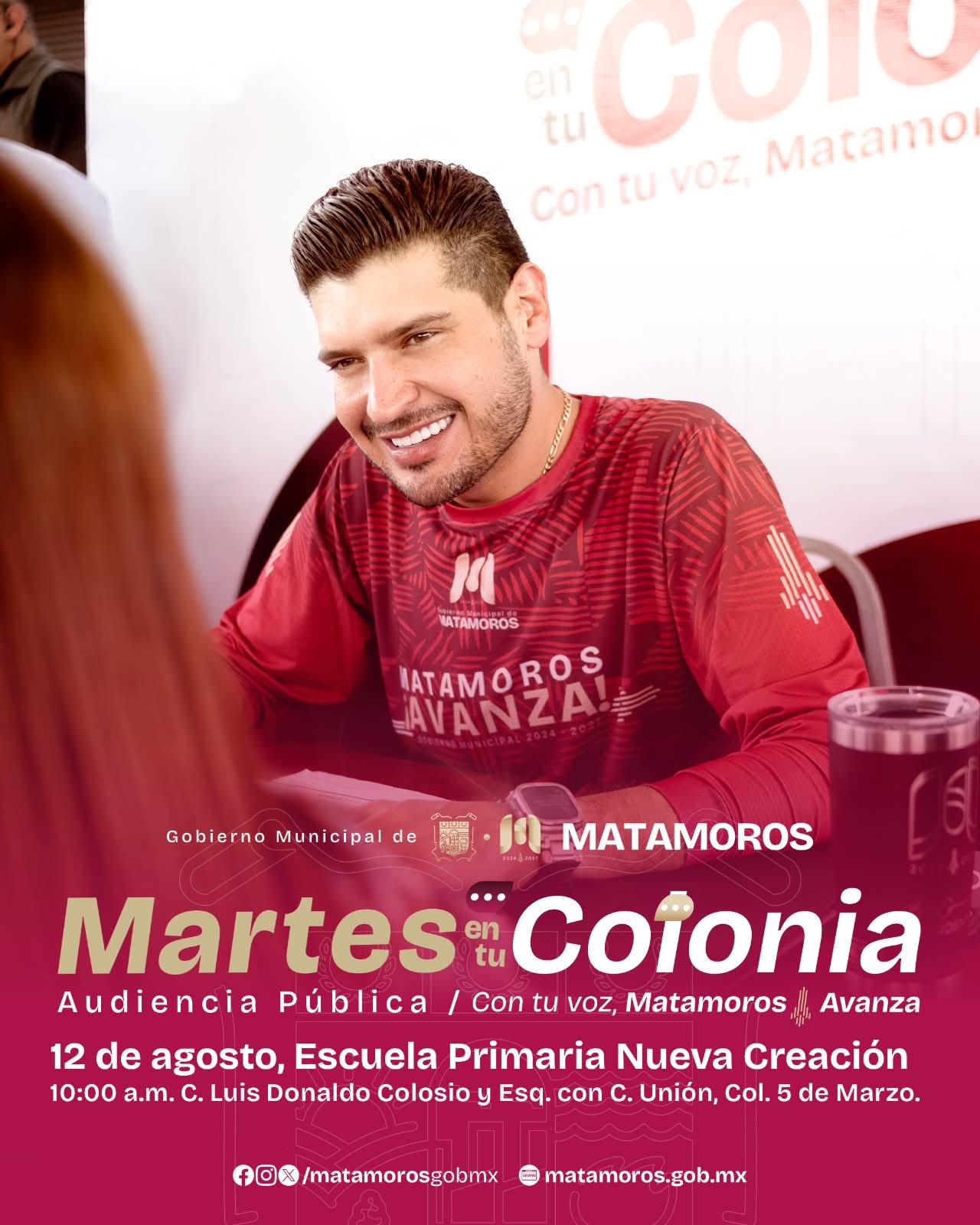 Invita gobierno municipal a participar en la audiencia pública «Martes en tu colonia»