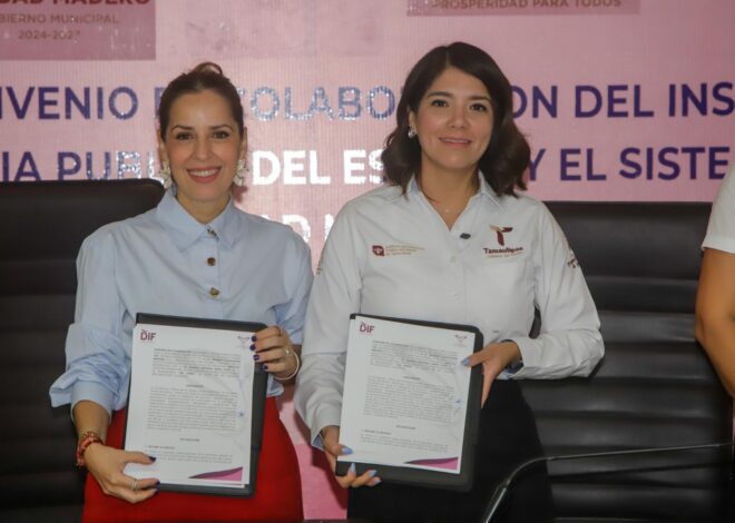 Firma convenio Instituto de Defensoría Pública del Estado de Tamaulipas con DIF Ciudad Madero para garantizar atención jurídica gratuita