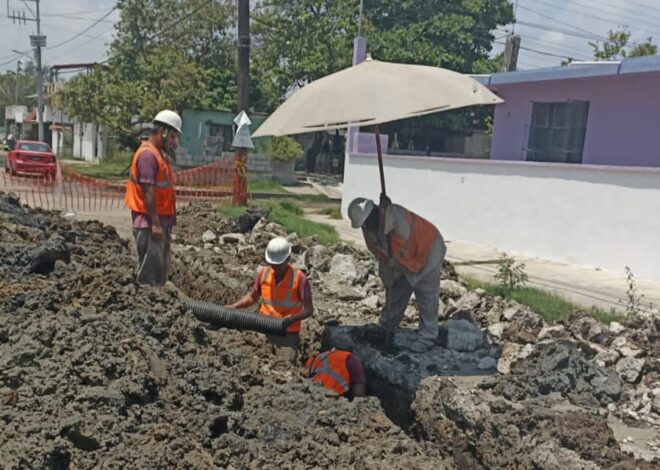 Avanza COMAPA SUR en restauración de la red sanitaria en Ciudad Madero