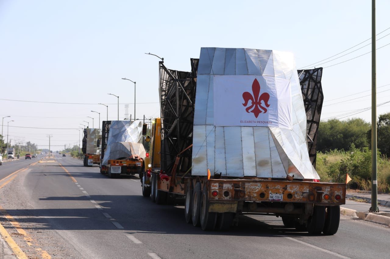 Llega Virgen monumental a El Chorrito