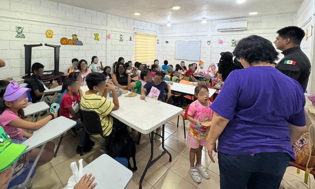 Visita Guardia Estatal de Género campamento de verano en Altamira y dialoga con NNA