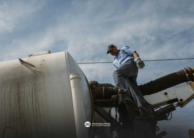 Gobierno de Matamoros realiza limpieza de cárcamo pluvial en Avenida del Trabajo