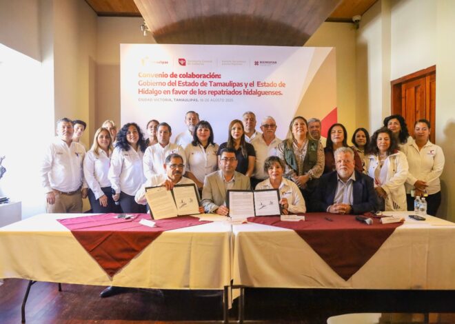 Suman esfuerzos Tamaulipas e Hidalgo en favor de migrantes repatriados