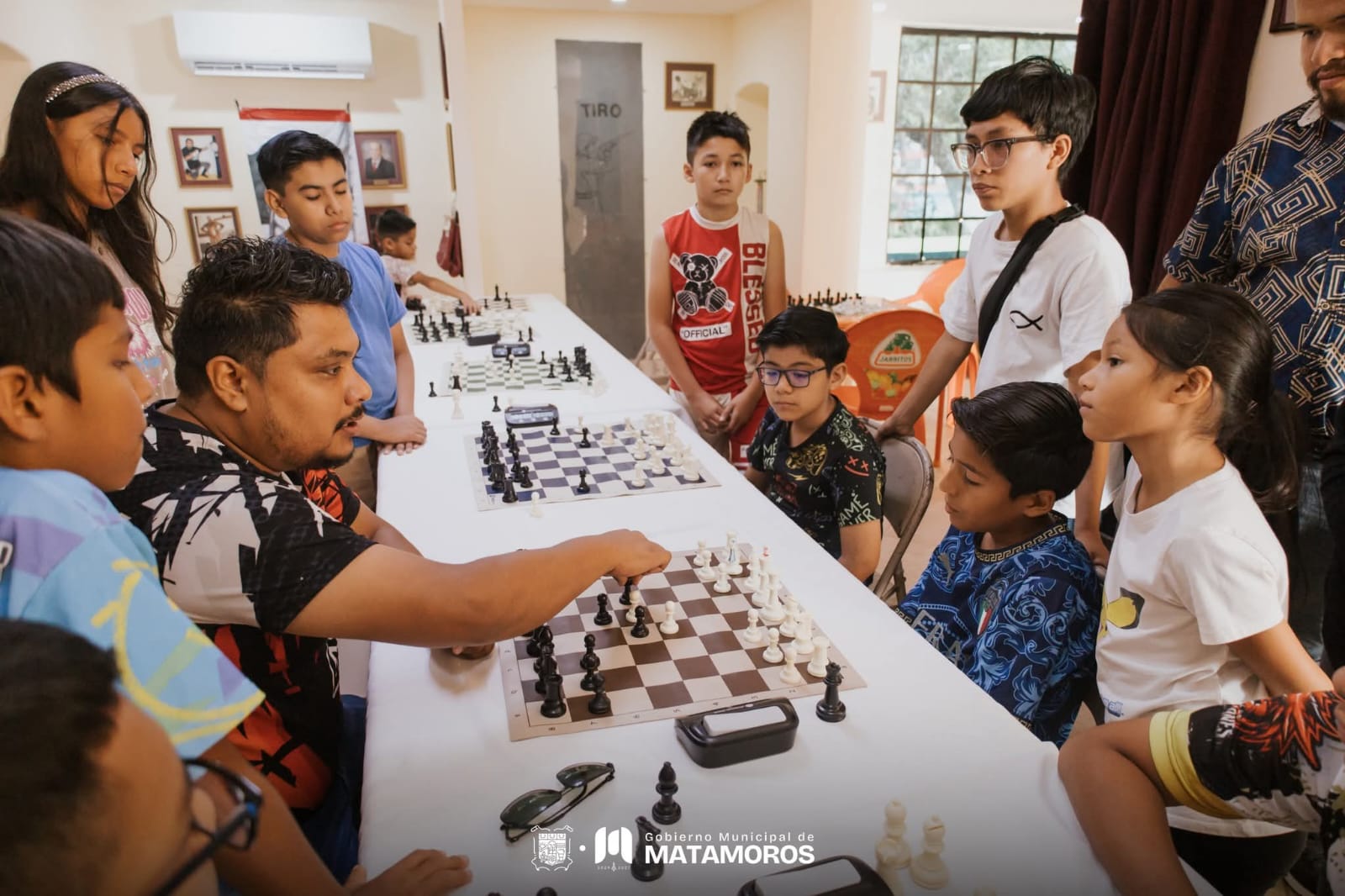 Gobierno de Beto Granados impulsa el Campamento de Ajedrez para la niñez de Matamoros