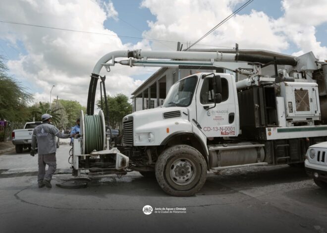 Gobierno de Beto Granados refuerza limpieza de drenaje en Matamoros