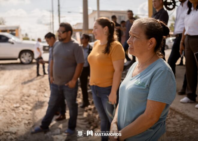 Supervisa alcalde Beto Granados pavimentación en calle de la colonia El Saucito