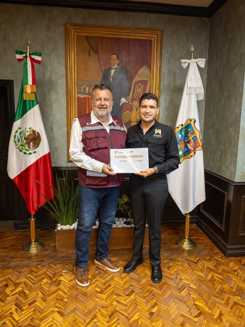 Alcalde Beto Granados se reúne con titular del ITIFE para presentar el Programa de Obras 2025