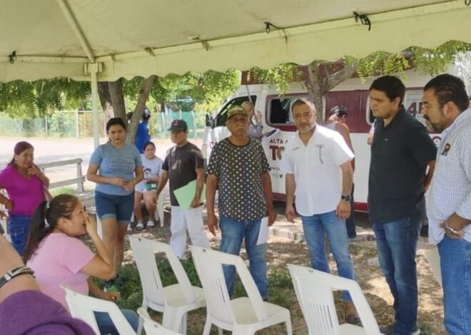 Atiende COMAPA Altamira peticiones de habitantes del ejido Benito Juárez *Instala organismo una mesa de Atención Ciudadana para la recepción de solicitudes enfocadas a fortalecer y mejorar los servicios del organismo