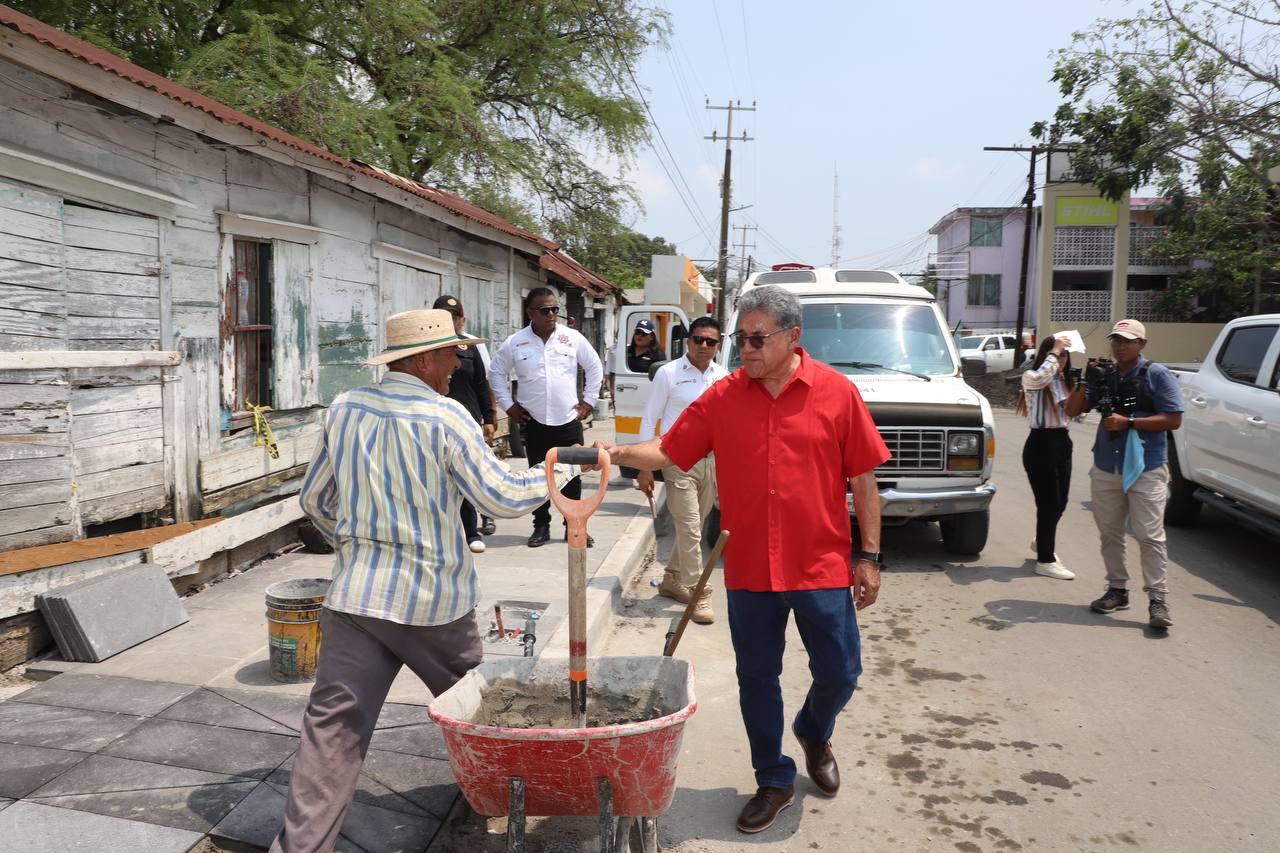 Avanza modernización de la zona centro de Altamira
