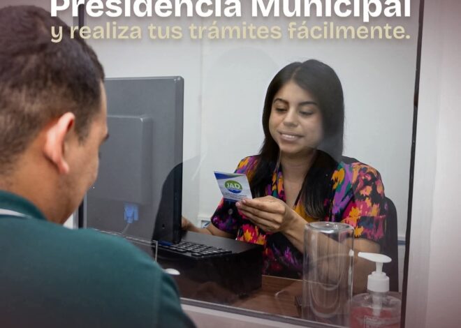 El alcalde Beto Granados instala módulo de la Junta de Aguas y Drenaje en Presidencia Municipal