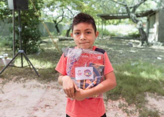 Realiza DIF Matamoros 3ra. Entrega de Despensa Estatal y kits escolares en Poblado Higuerillas e Islas aledañas