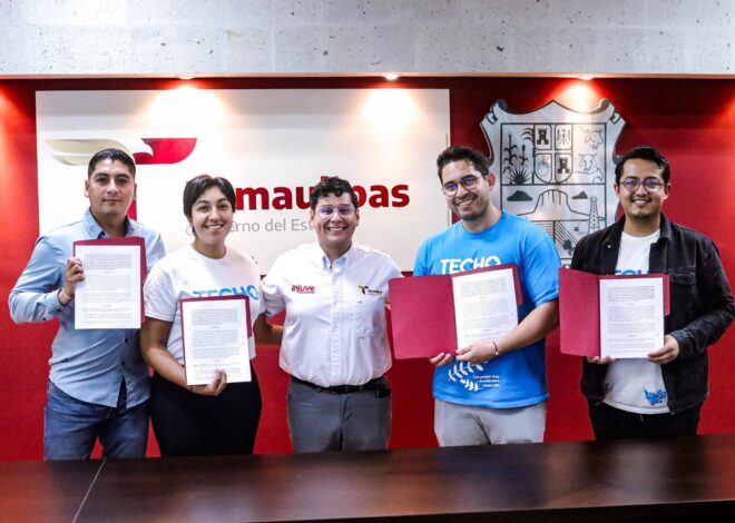 Firman INJUVE Tamaulipas y TECHO México convenio de colaboración para promover el voluntariado entre las juventudes