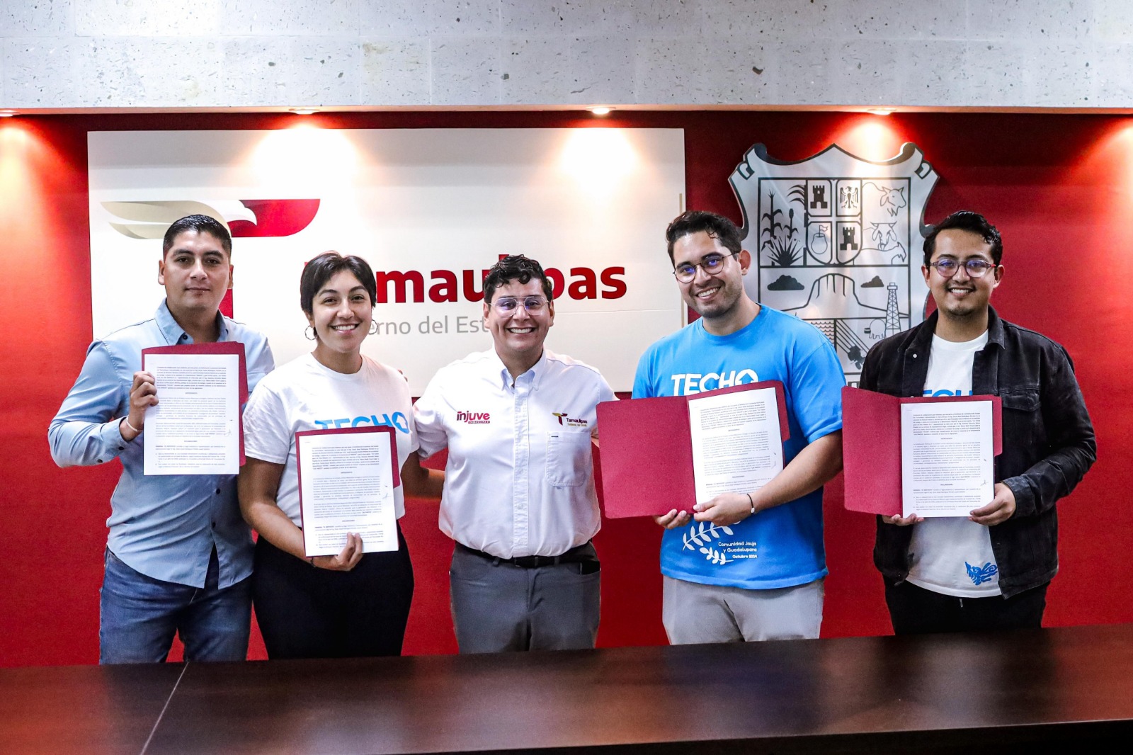 Firman INJUVE Tamaulipas y TECHO México convenio de colaboración para promover el voluntariado entre las juventudes