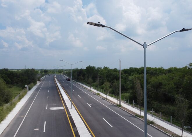 Impulsa Gobierno de Américo Villarreal desarrollo urbano con nuevas luminarias en Tamaulipas