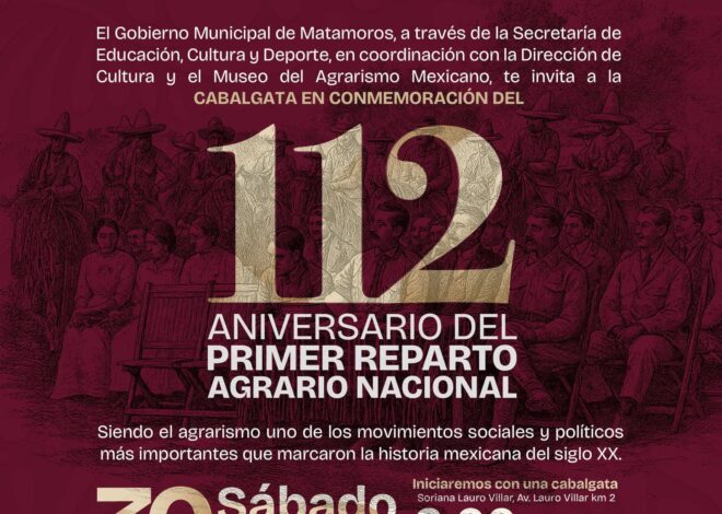 Matamoros conmemora la lucha agraria, orgullo e identidad de nuestra tierra: Beto Granados