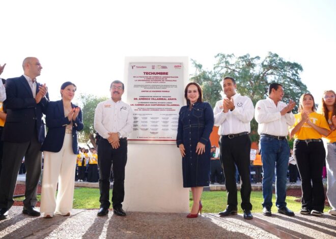 La UAT y gobierno de Nuevo Laredo entregan obras a universitarios