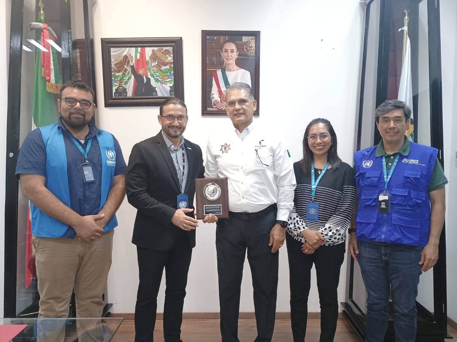 Titular de la SSPT se reúne con personal del Departamento de Seguridad de las Naciones Unidas