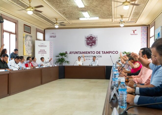 Tampico avanza en certeza jurídica: Cabildo incorpora nuevos espacios públicos al patrimonio municipal