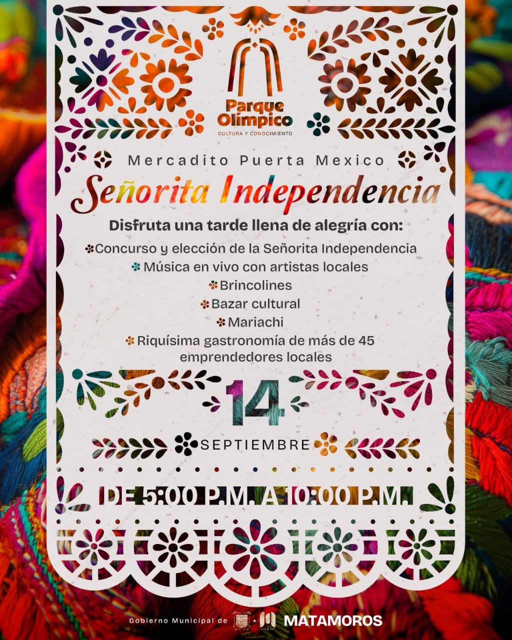 Mercadito Puerta México listo para celebrar a la Señorita Independencia