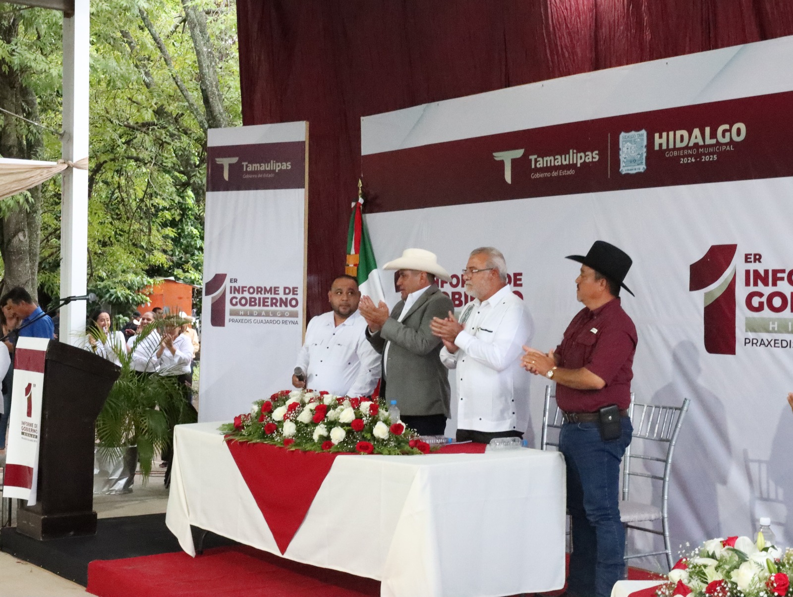 Refrenda Gobierno de Tamaulipas compromiso con la transformación de Hidalgo en su Primer Informe de Gobierno  Septiembre 11 de 2025