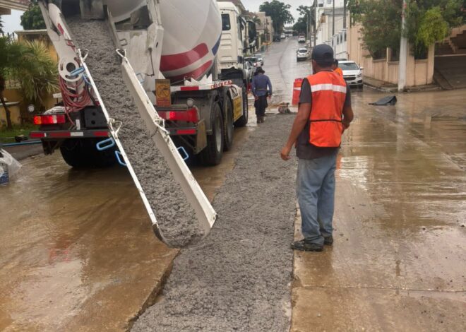 COMAPA SUR concluye rehabilitación de línea general de drenaje y pavimentación en importante sector de Tampico