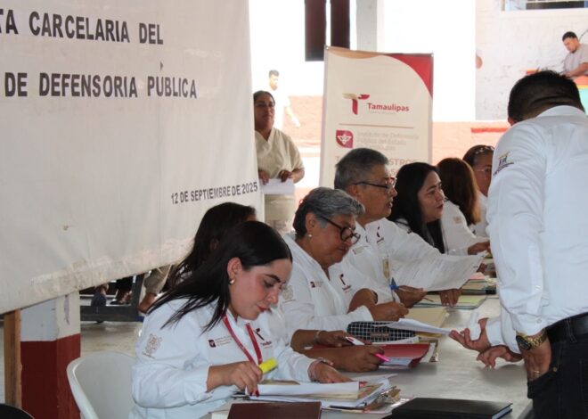 Refuerza Instituto de Defensoría Pública de Tamaulipas acceso a la justicia con jornada de visitas carcelarias en Ciudad Victoria