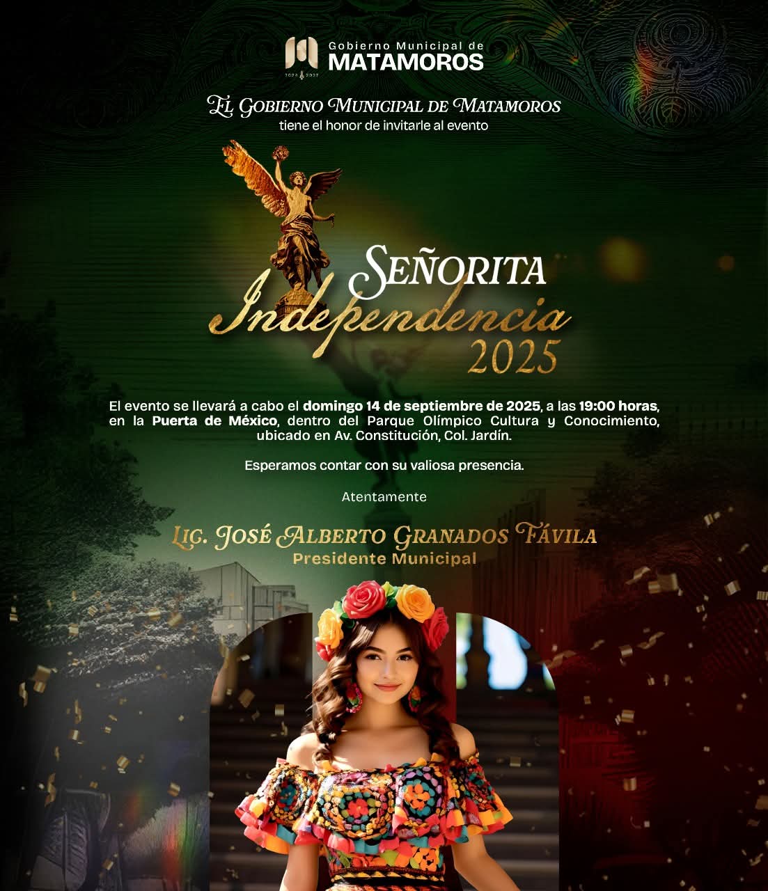 Invita el gobierno de Beto Granados al certamen Señorita Independencia 2025