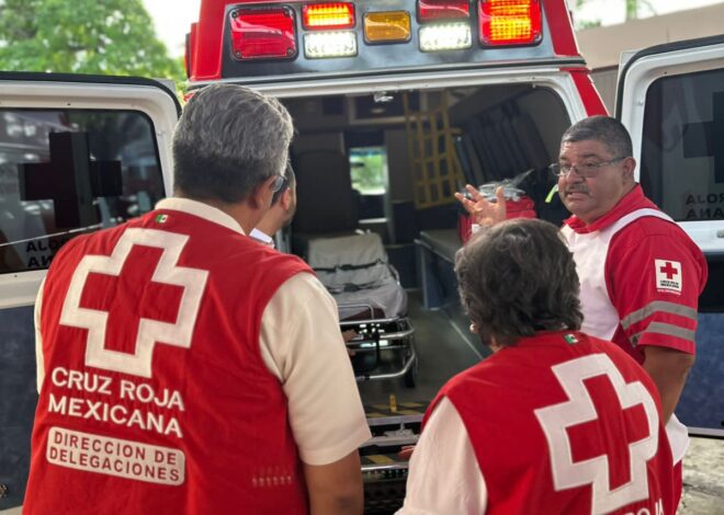 Cruz Roja Mexicana refuerza operaciones en la Zona Sur de Tamaulipas